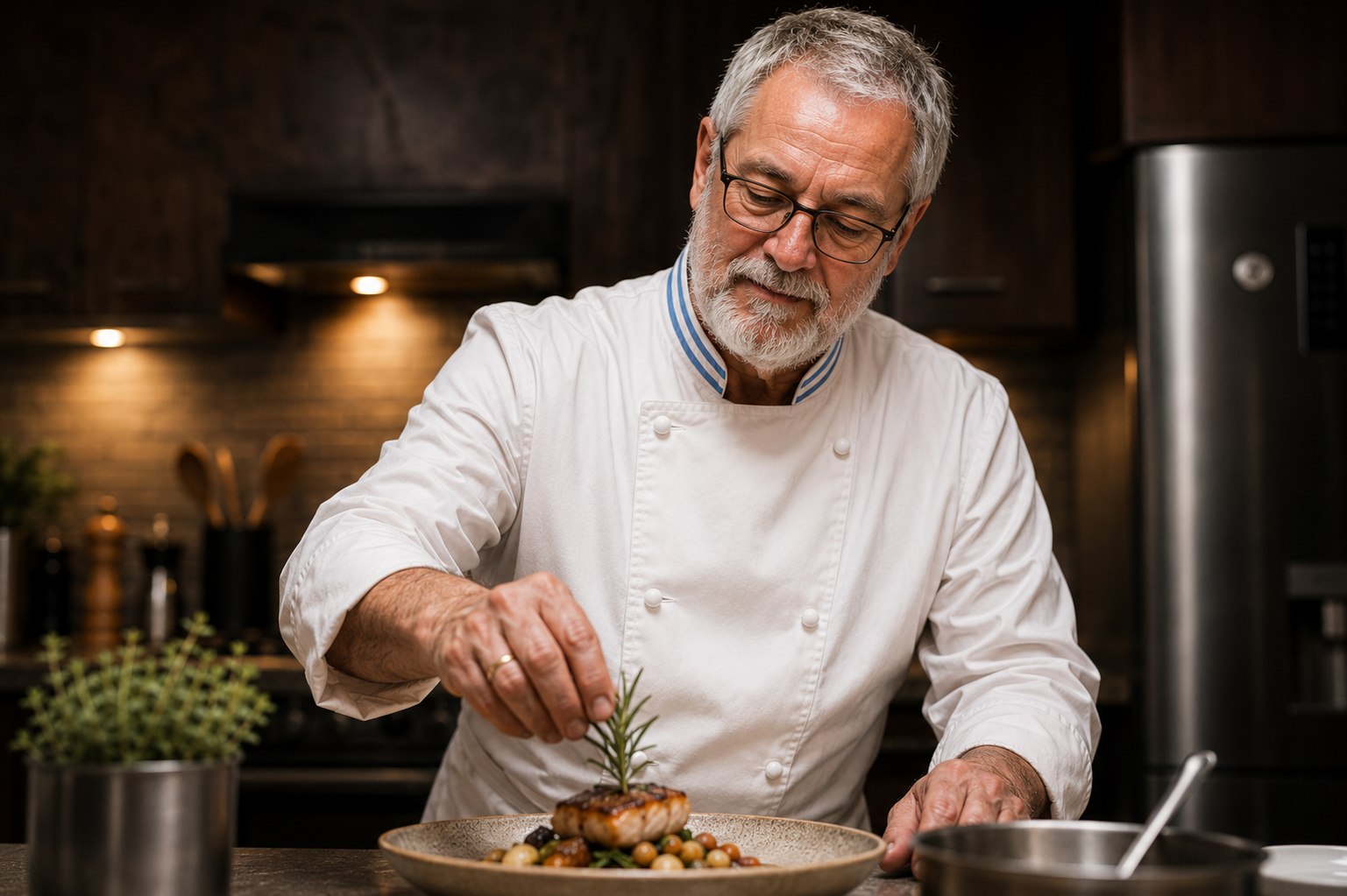 Trabajo gastronómico en proceso
